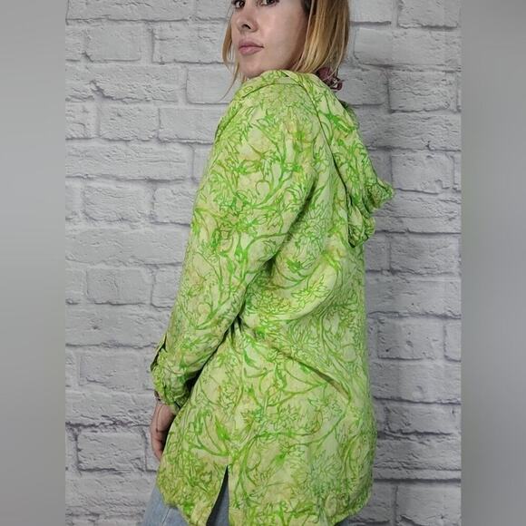 Soft Surroundings hooded batik blouse - Picture 2 of 7